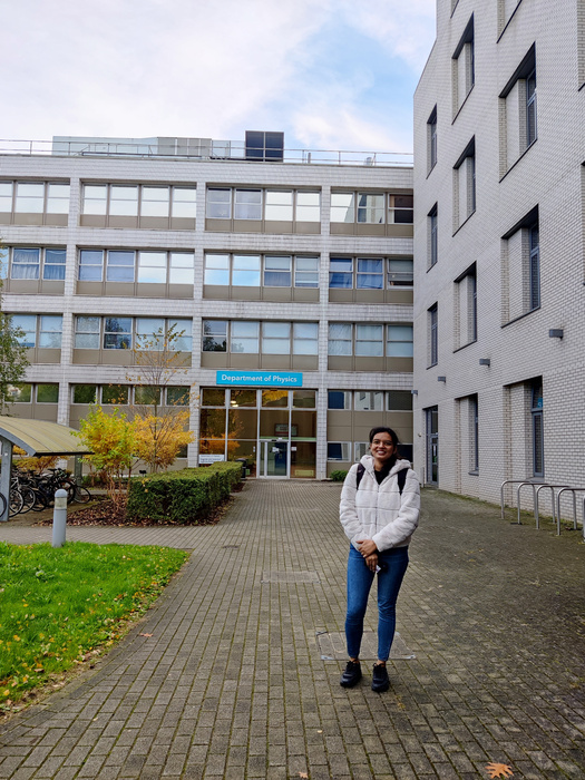 Ananya at the Department of Physics, University of Warwick